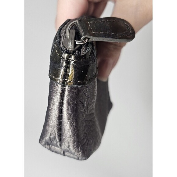 Brighton Heart Change Coin Holder Silver Metallic Pebbled Leather 4.5"x3.5" - Picture 6 of 12